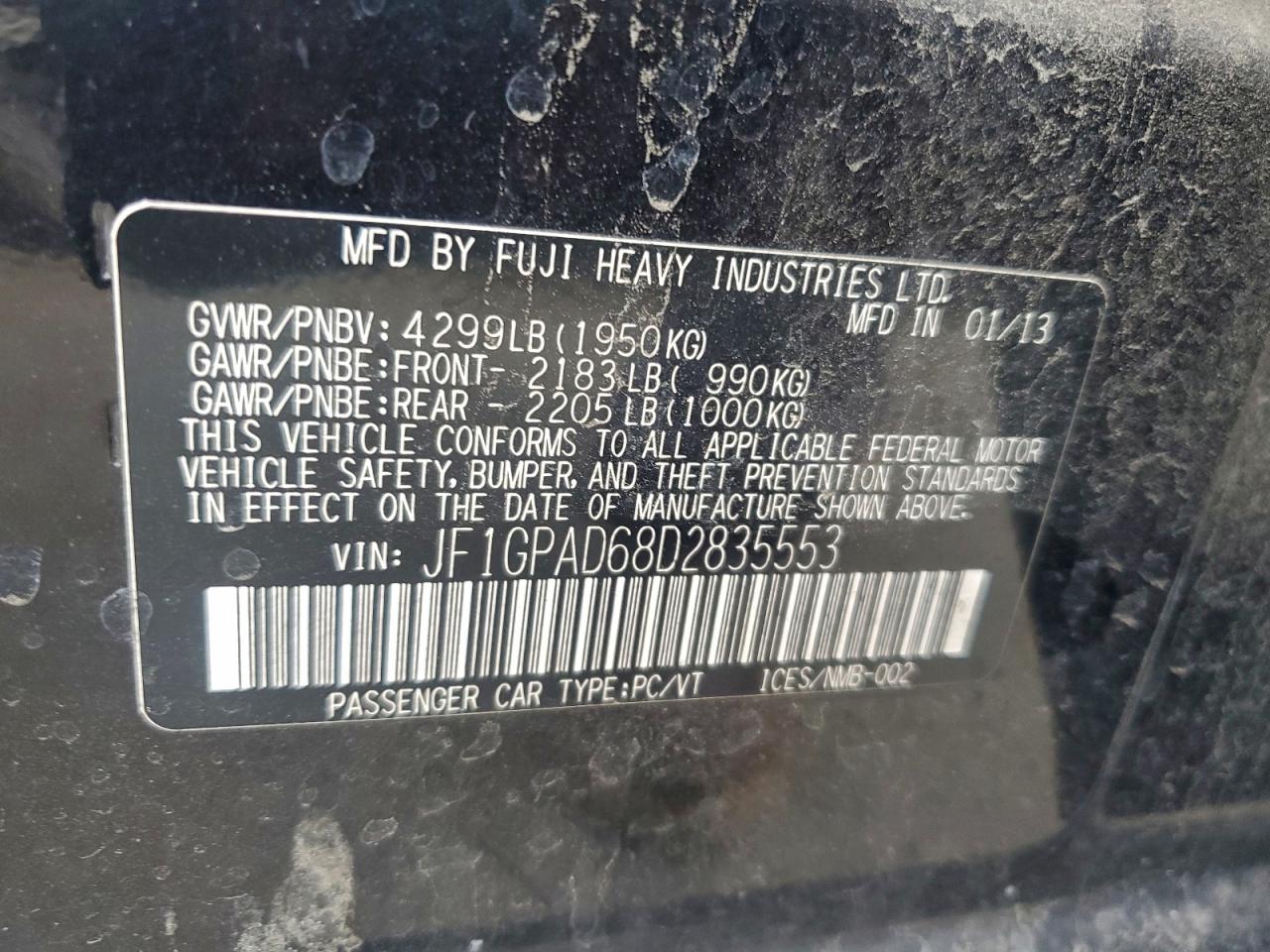 SUBARU IMPREZA PREMIUM