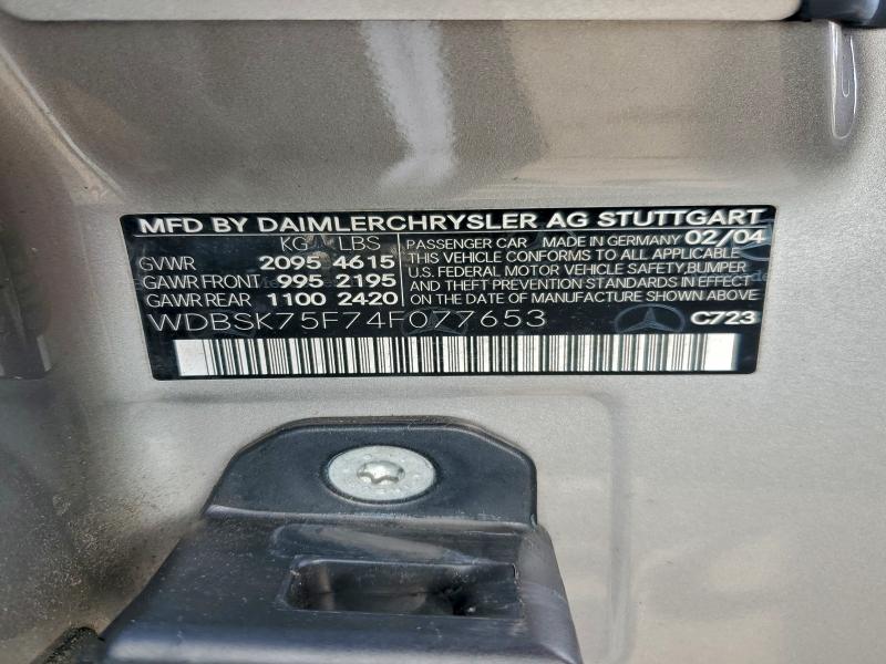 2004 MERCEDES-BENZ SL 500 #3312270800