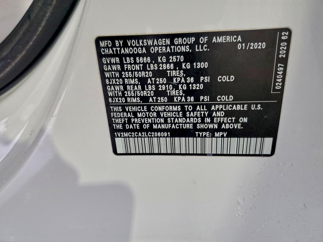 VOLKSWAGEN ATLAS CROSS SPORT SEL