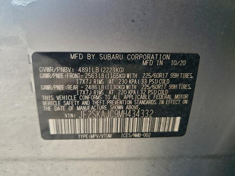 2021 SUBARU FORESTER P #3312571183