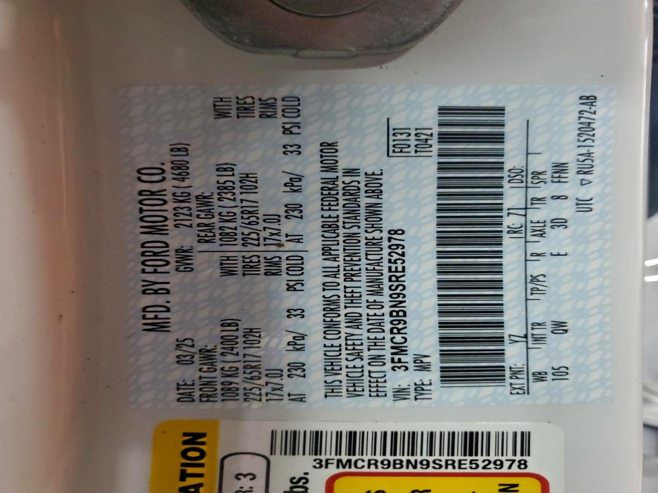 FORD BRONCO SPORT BIG BEND