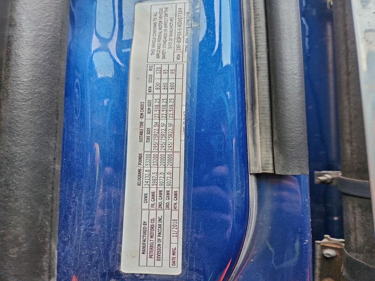 Lot #3308320156 2019 PNTW 579