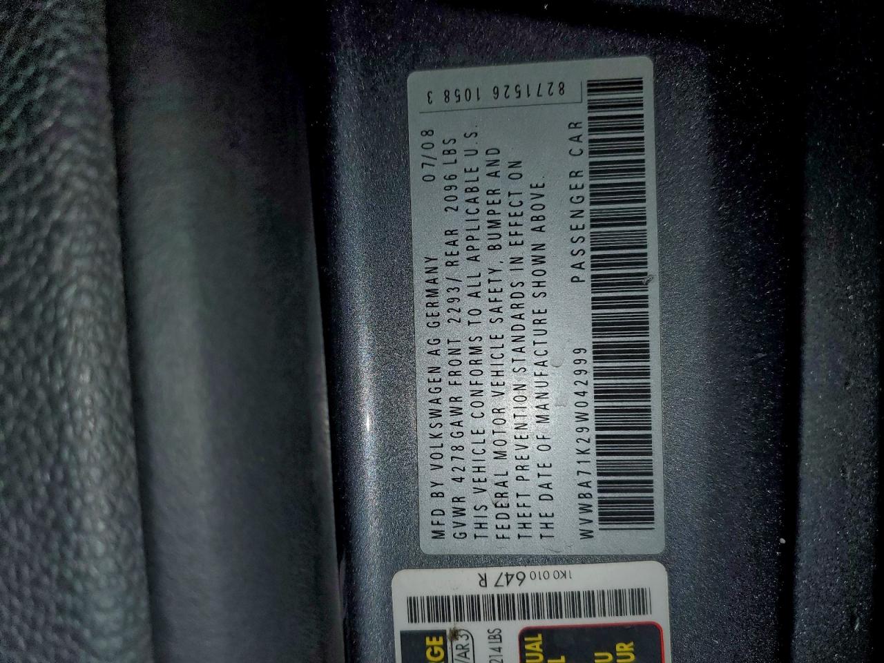 Lot #3302889901 2009 VOLKSWAGEN RABBIT