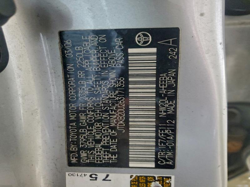 2006 TOYOTA PRIUS #3309283618