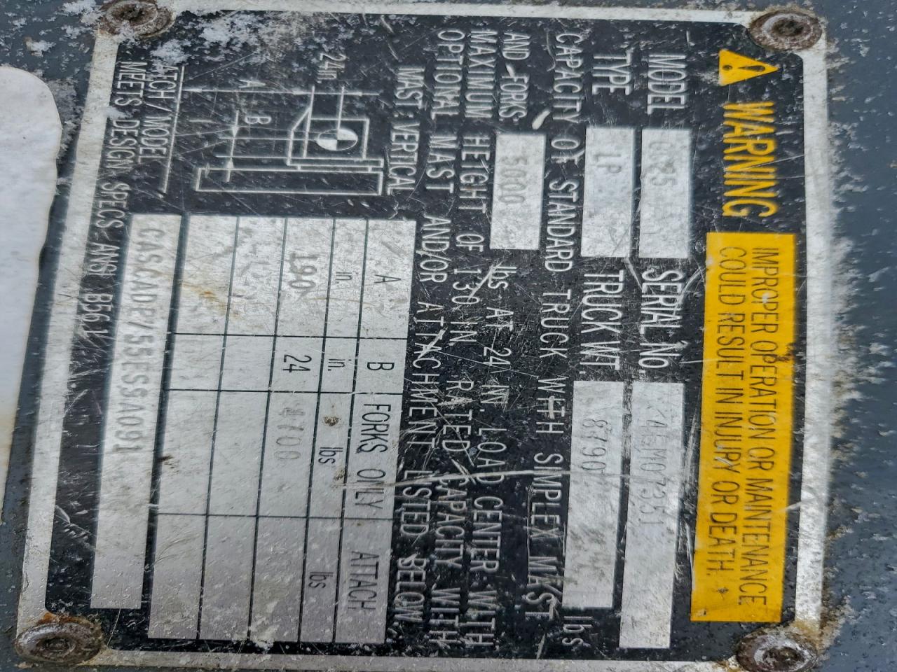 Lot #3309317999 1997 CATERPILLAR GC25