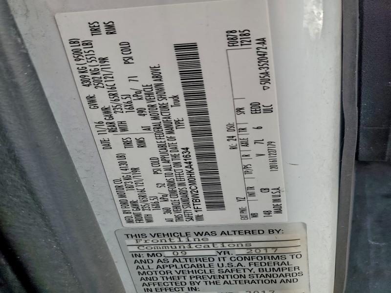 2017 FORD TRANSIT T- #3310414956