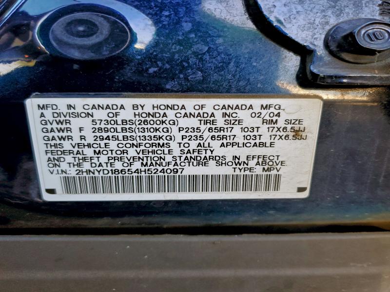 2004 ACURA MDX TOURIN #3305334338