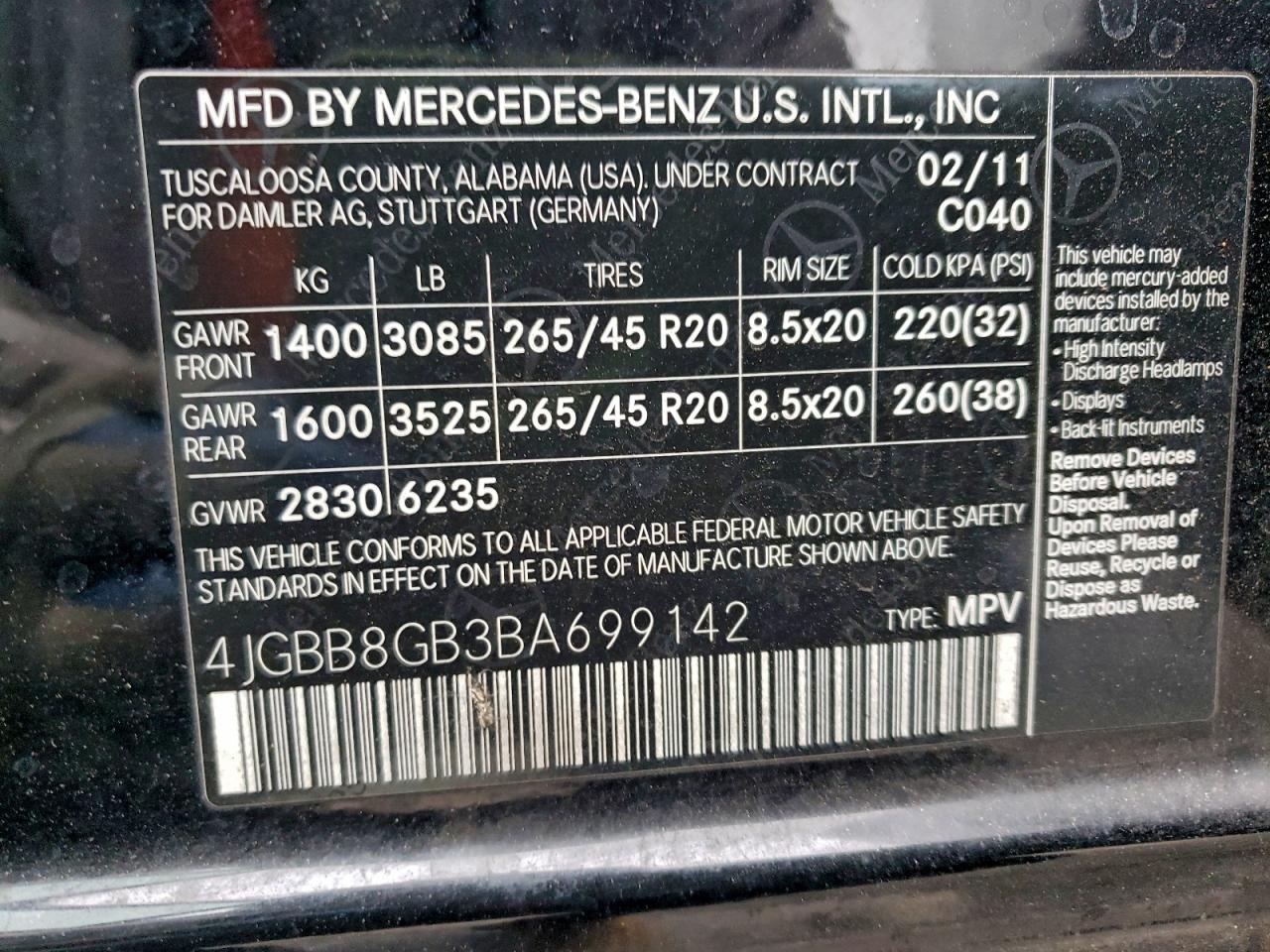 MERCEDES-BENZ M-CLASS 350 4MATIC