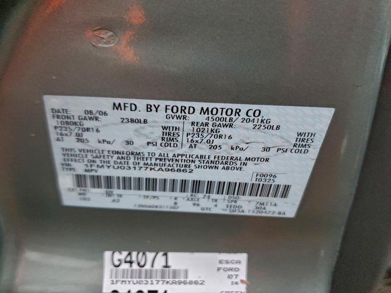 2007 FORD ESCAPE XLT #3316747439