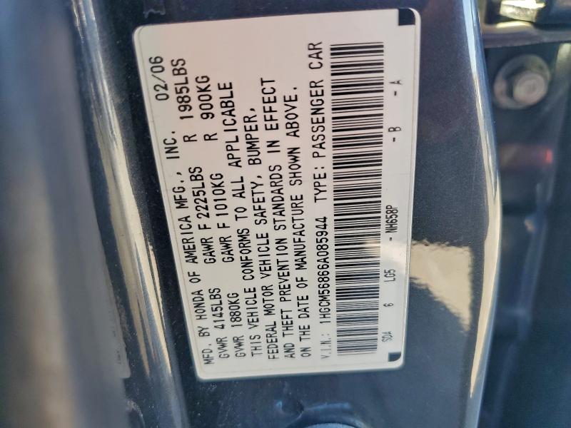 2006 HONDA ACCORD EX #3310421963