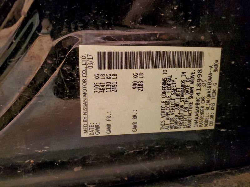 2017 NISSAN MAXIMA 3.5 #3304711930