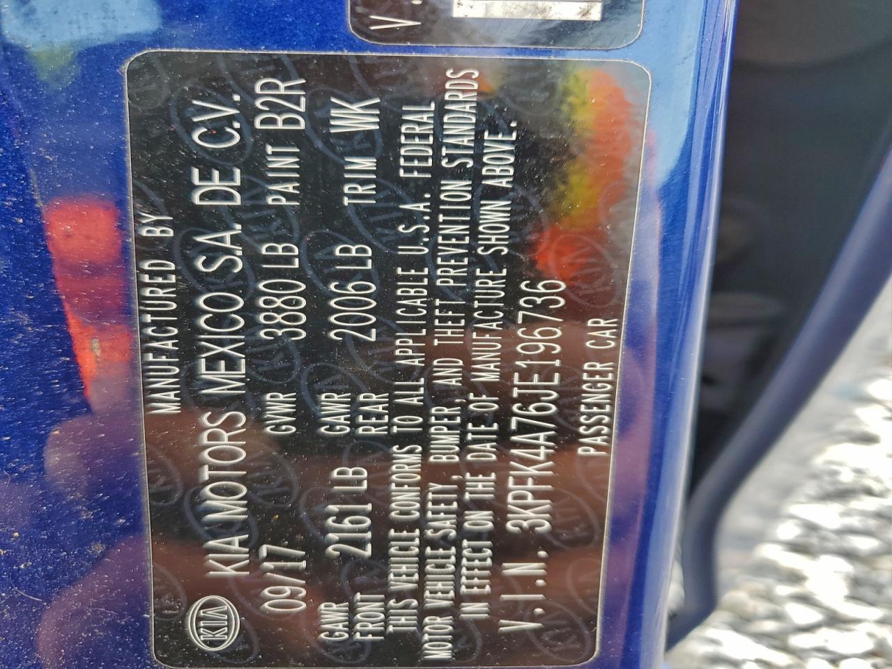 Lot #3311469288 2018 KIA FORTE LX