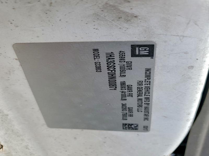 2017 CHEVROLET EXPRESS G3 #3304596438