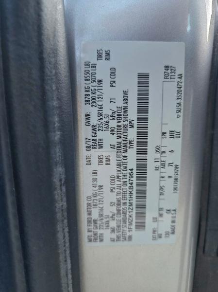 2017 FORD TRANSIT T- #3301623632