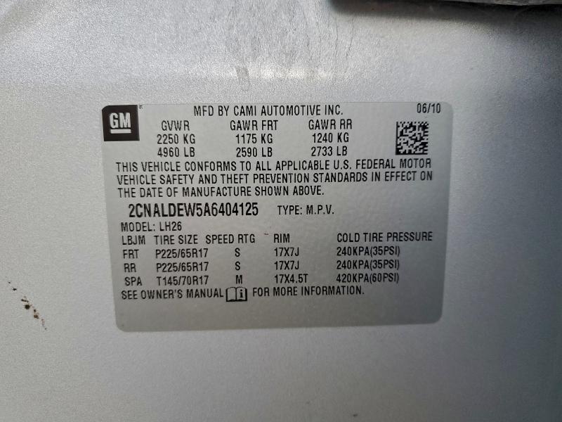 2010 CHEVROLET EQUINOX LT #3302708048