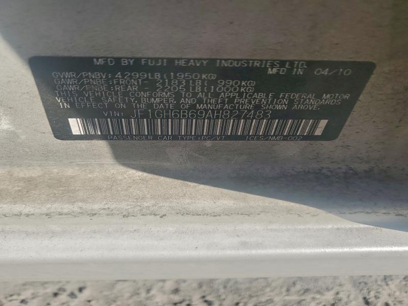 2010 SUBARU IMPREZA 2. #3309605623