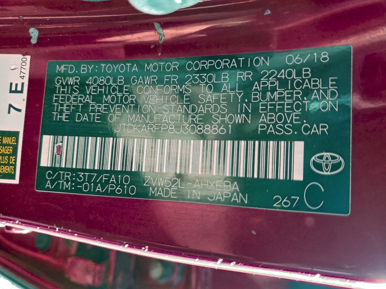 TOYOTA PRIUS PRIME PRIUS PRIM