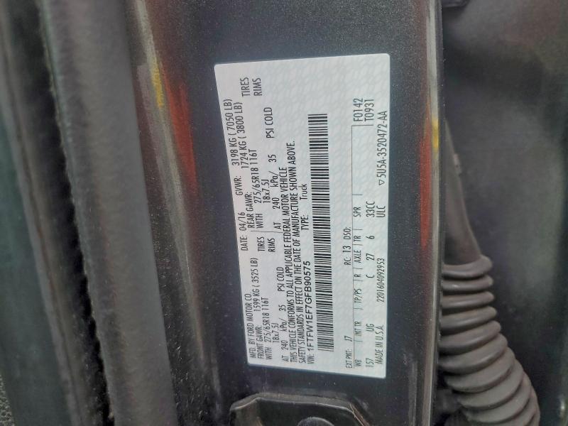 2016 FORD F150 SUPER #3304692935