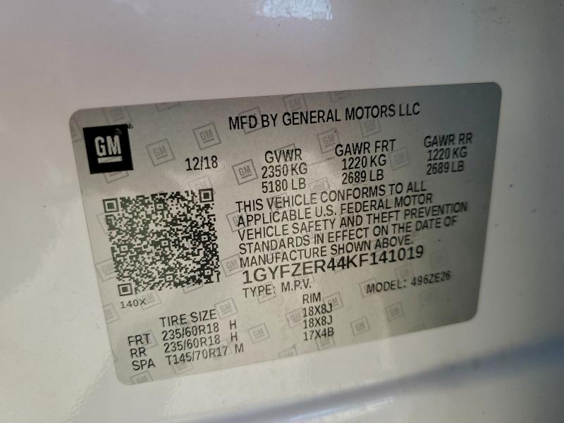 2019 CADILLAC XT4 SPORT #3320124456