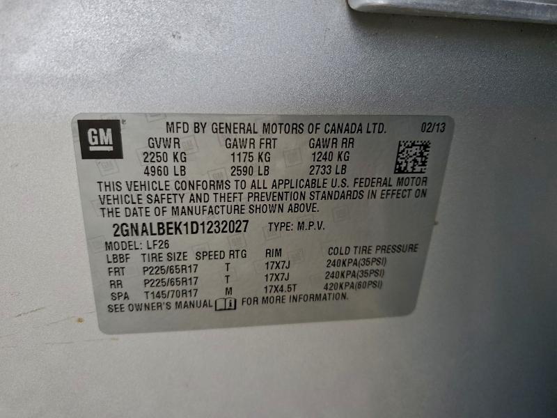 2013 CHEVROLET EQUINOX LS #3301748330