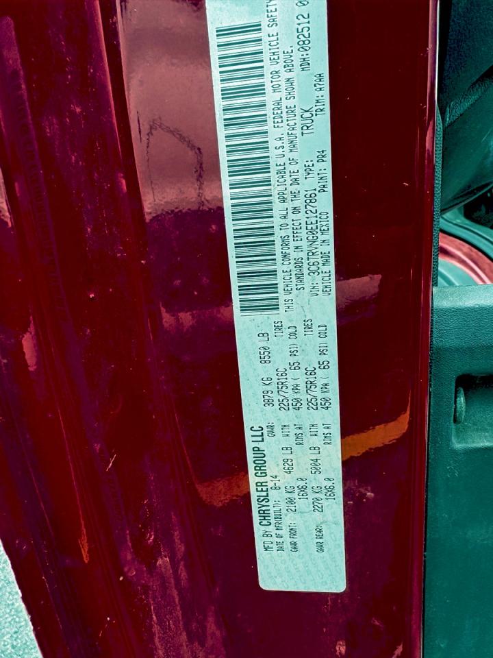 RAM PROMASTER 1500 STANDARD