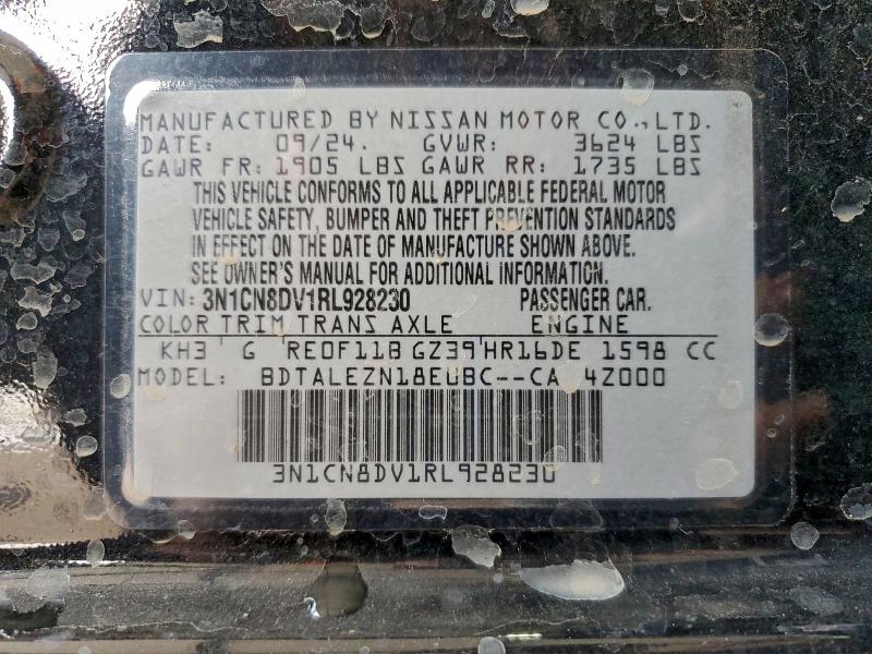 2024 NISSAN VERSA S #3312622171