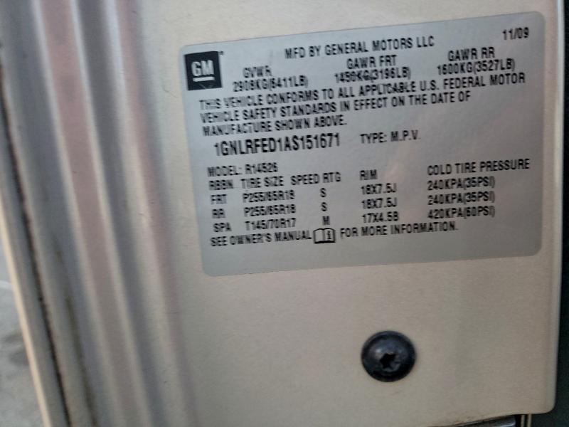 2010 CHEVROLET TRAVERSE L #3305463072