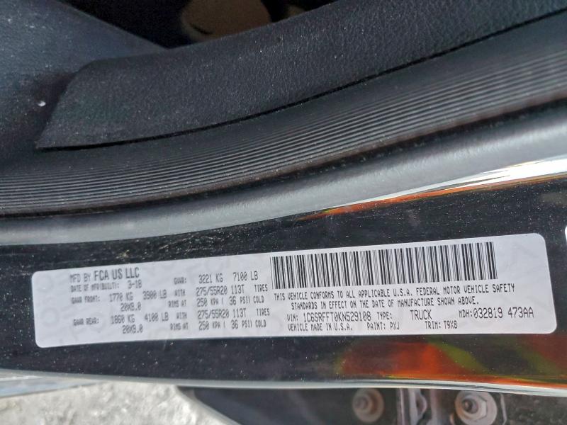 2019 RAM 1500 BIG H #3309683858