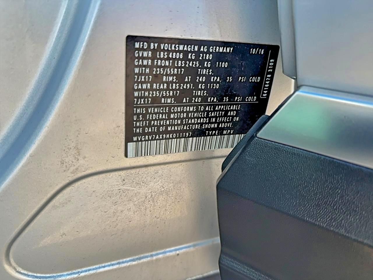 VOLKSWAGEN TIGUAN WOLFSBURG