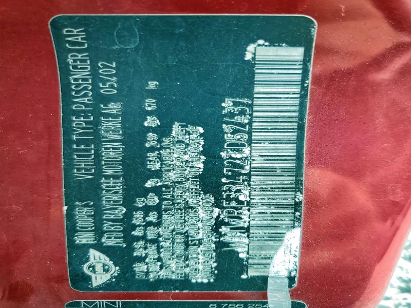 2002 MINI COOPER S #3303731438