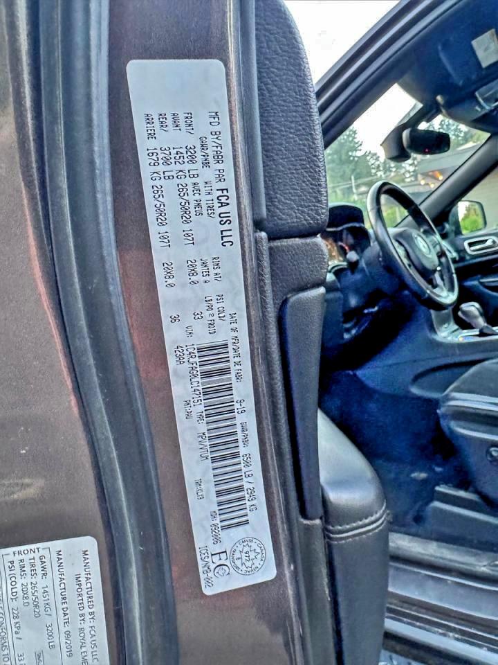 Lot #3311448251 2020 JEEP GRAND CHER