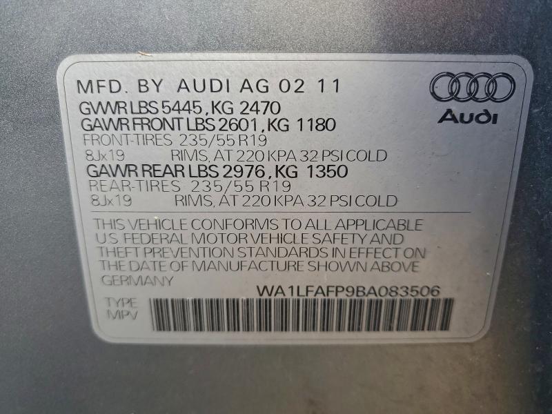 2011 AUDI Q5 PREMIUM #3310414053