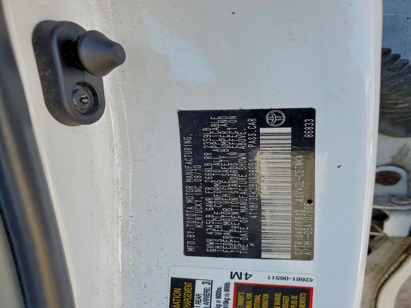 2011 TOYOTA CAMRY BASE #3309413998