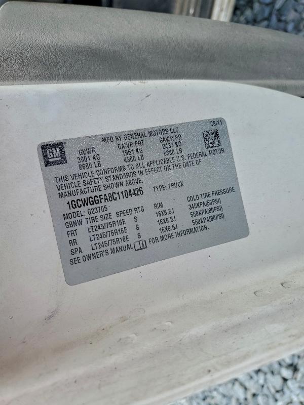 2012 CHEVROLET EXPRESS #3302913085