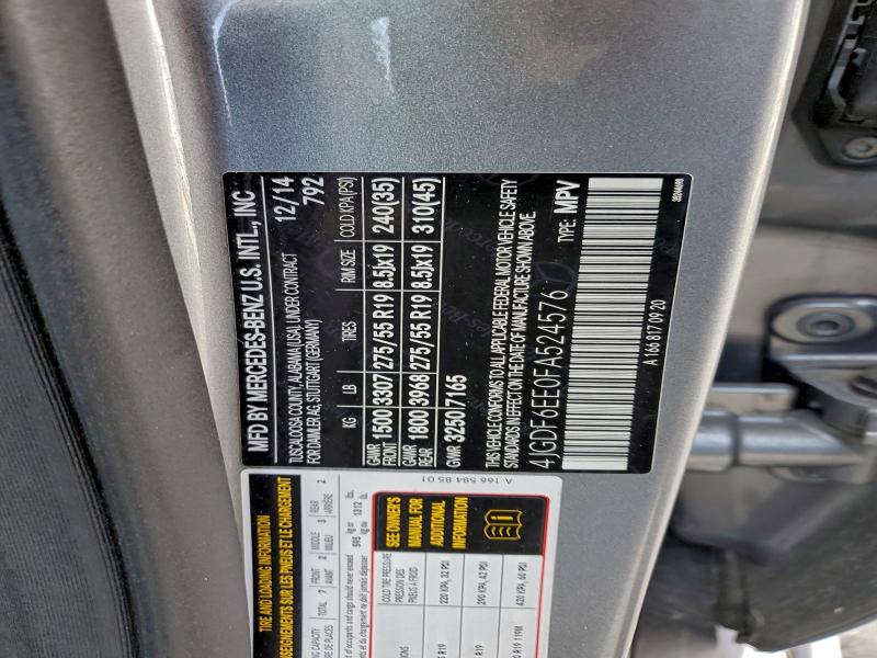 2015 MERCEDES-BENZ GL 450 4MA #3301842345