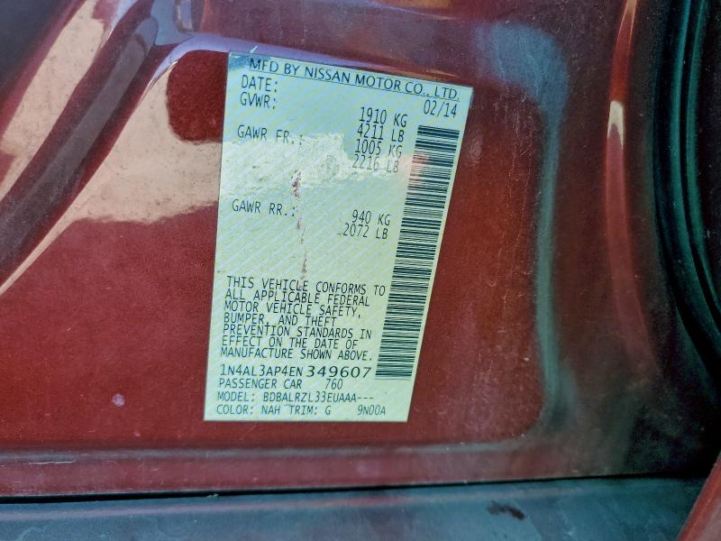 2014 NISSAN ALTIMA 2.5 #3305389352