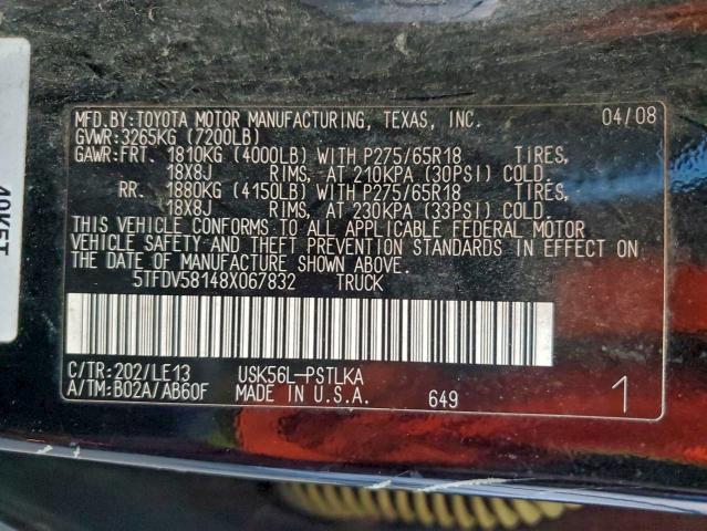 2008 TOYOTA TUNDRA CRE #3304556462