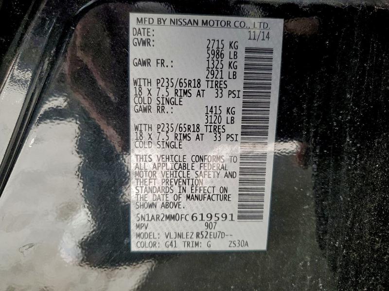 2015 NISSAN PATHFINDER #3302699086