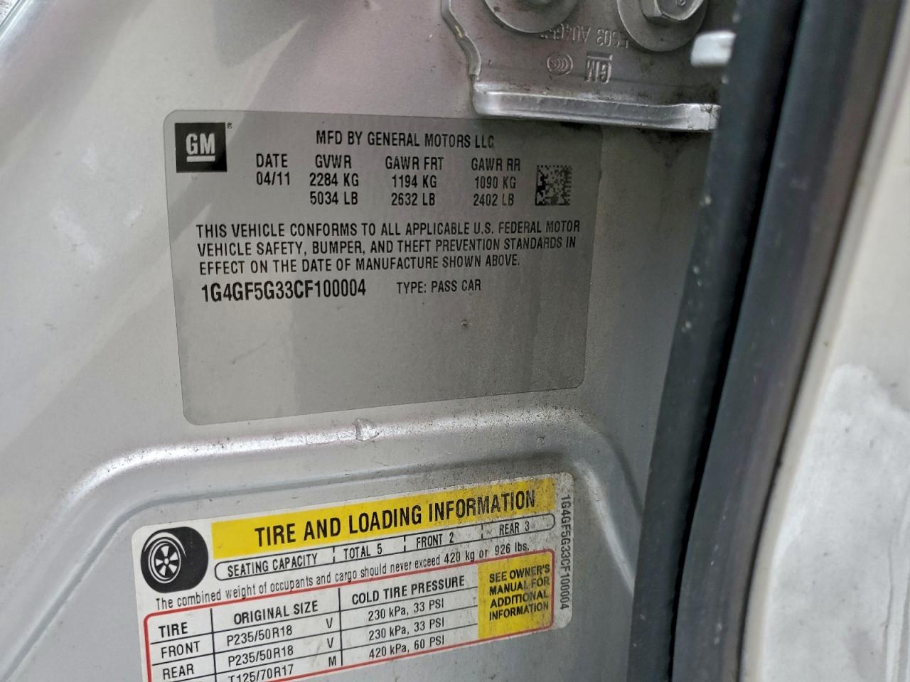 BUICK LACROSSE PREMIUM