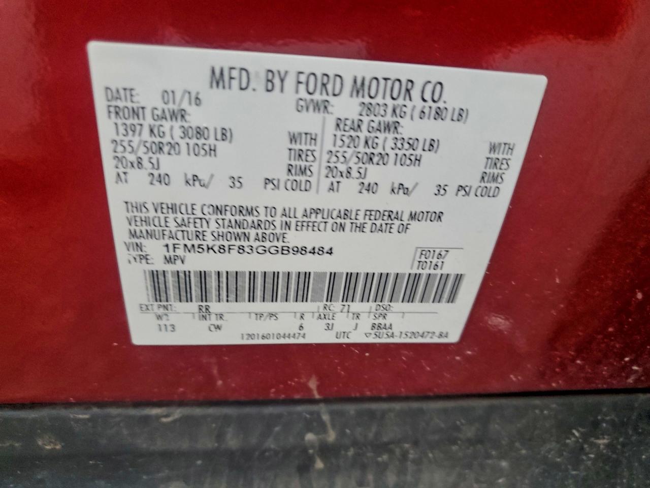 FORD EXPLORER LIMITED