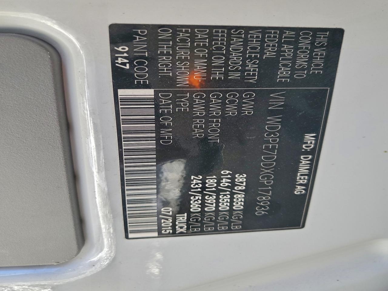 MERCEDES-BENZ SPRINTER 2500