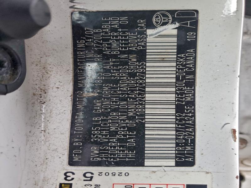 2007 TOYOTA COROLLA CE #3315785350