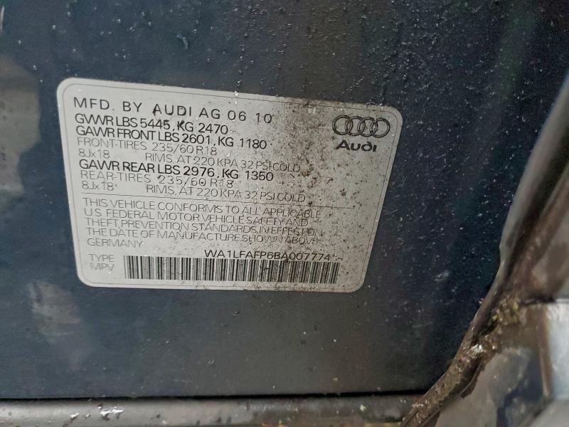 2011 AUDI Q5 PREMIUM #3305640776