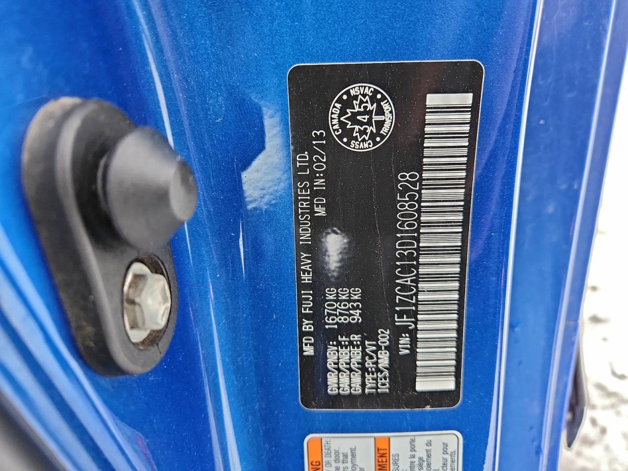 SUBARU BRZ 2.0 LIMITED