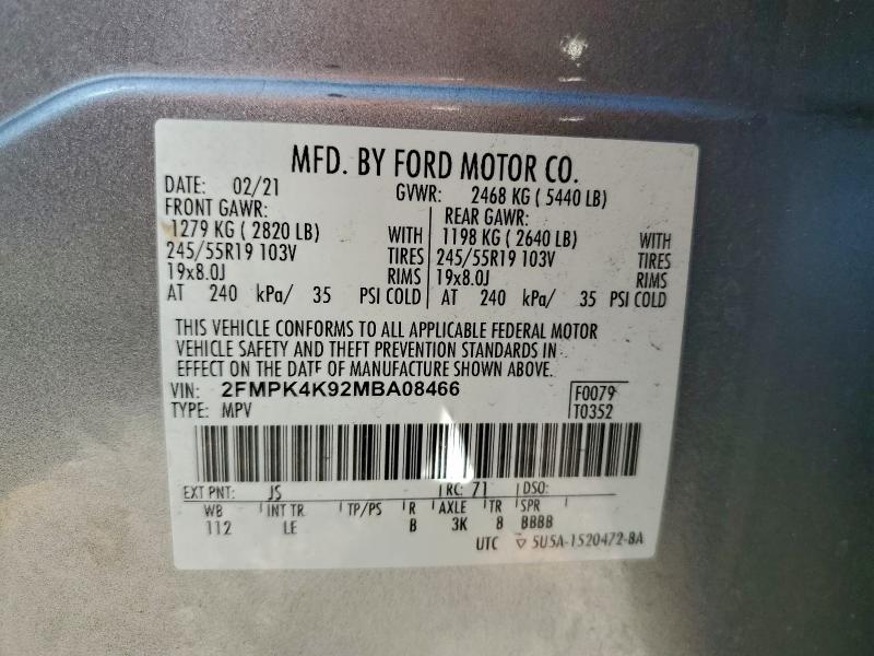 2021 FORD EDGE TITAN #3305389346