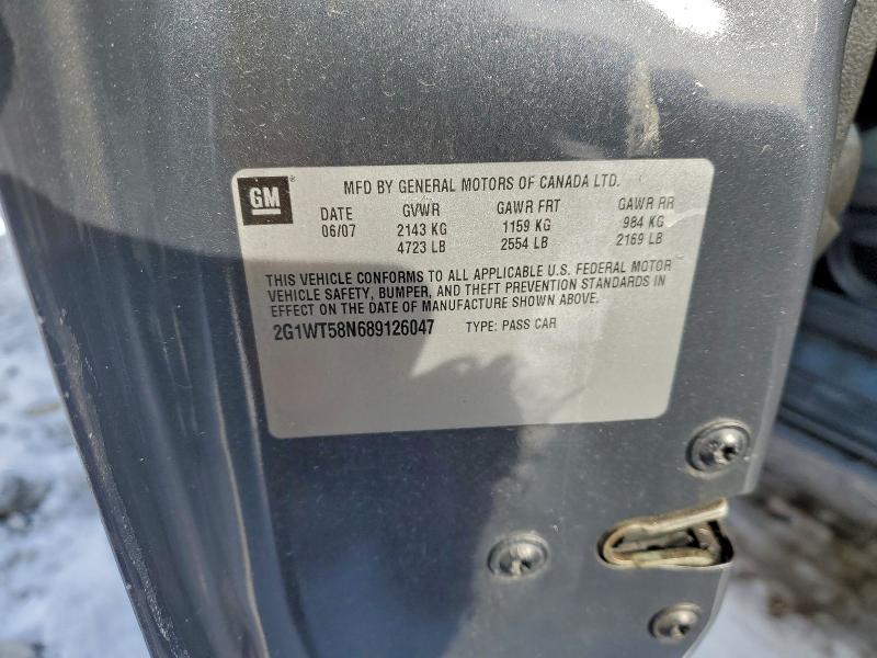 2008 CHEVROLET IMPALA LT #3308511119