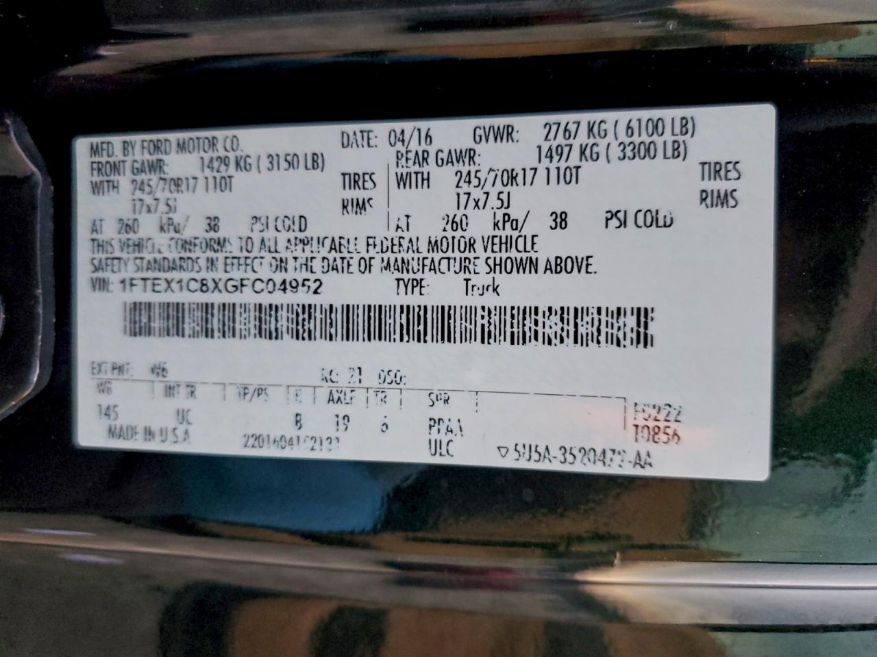 FORD F-150 SUPER CAB