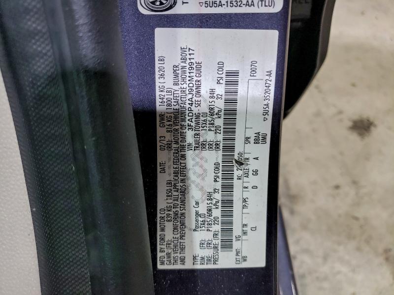 2013 FORD FIESTA S #3304588445