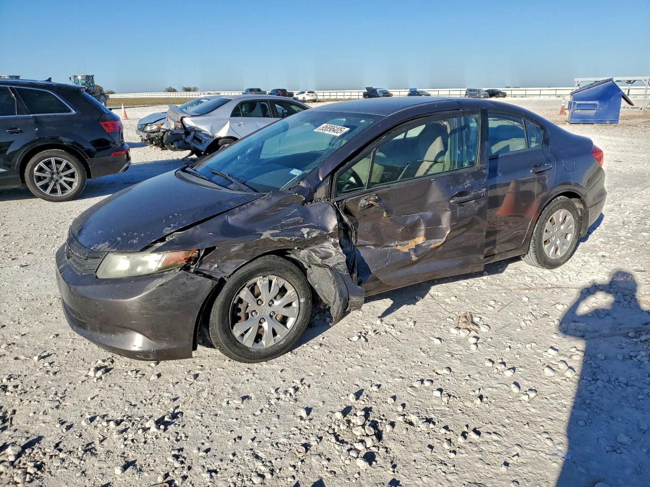 Lot #3317186145 2012 HONDA CIVIC LX