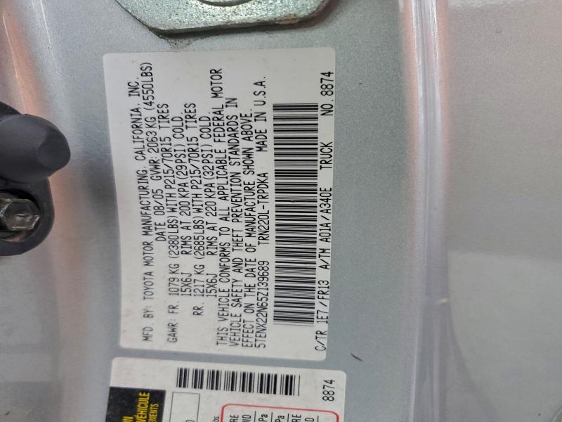 2005 TOYOTA TACOMA #3309525563